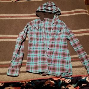 Hooded flannel